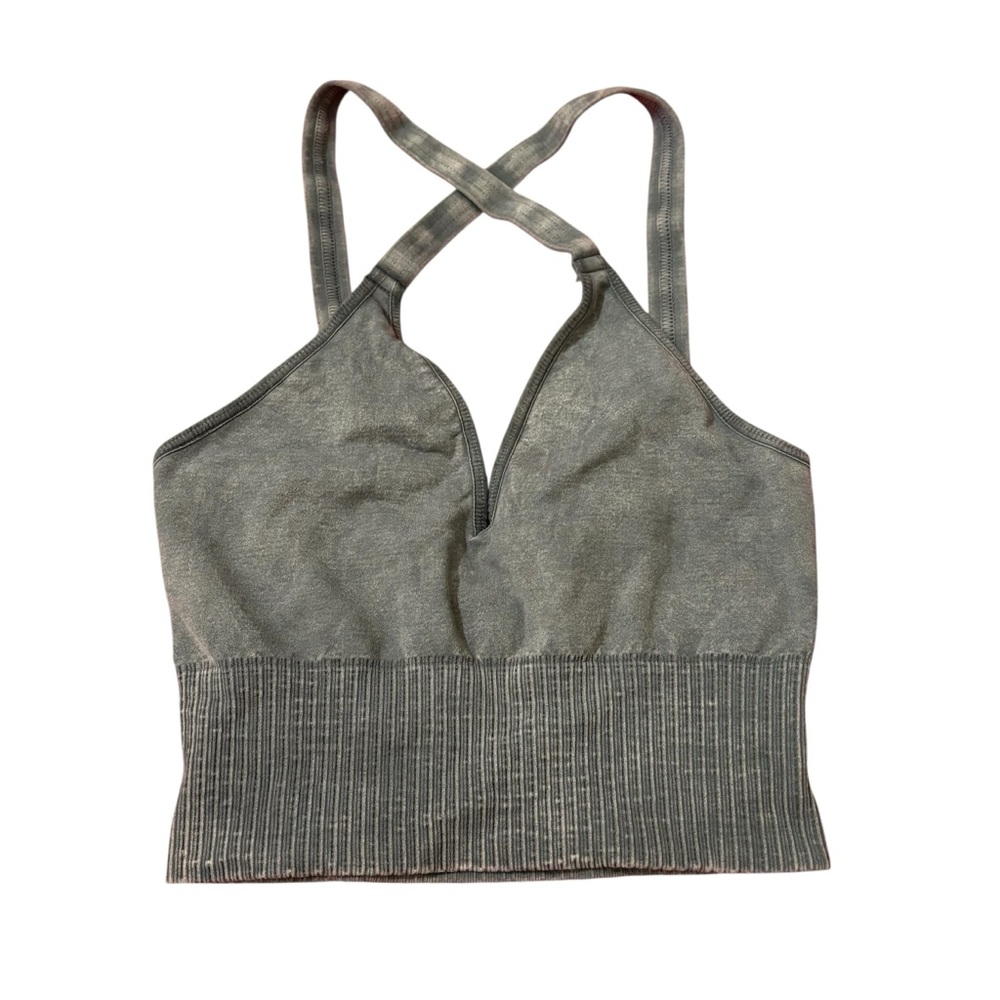 NEW Free People Good Karma Crop Top - Dark Gray - XS/S